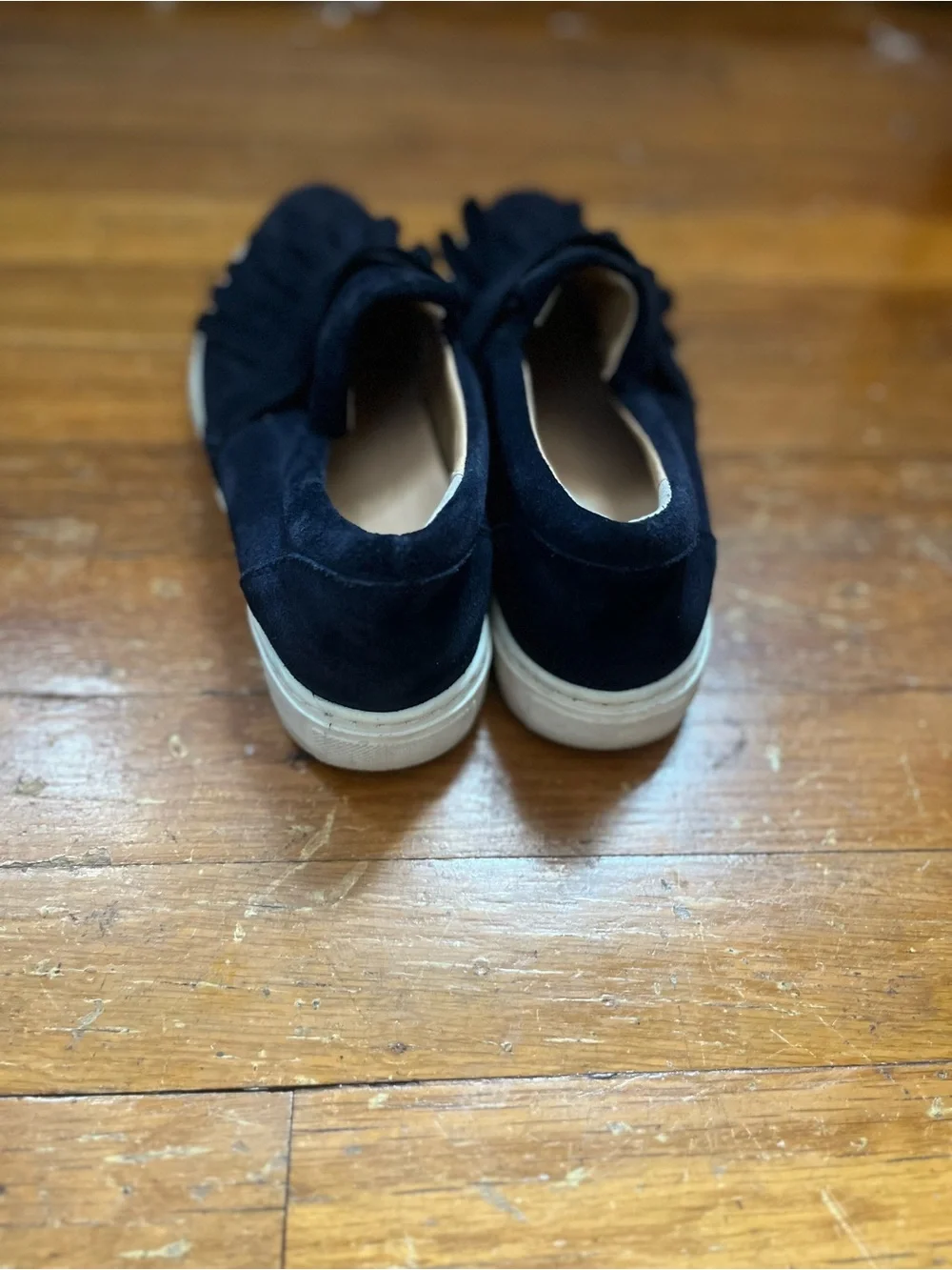 Anthropologie suede slip